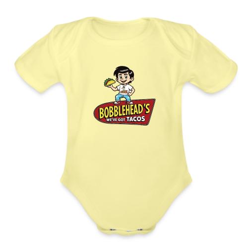 Bobblehead's®: We've Got Tacos™ with Mascot - Organic Short Sleeve Baby Bodysuit