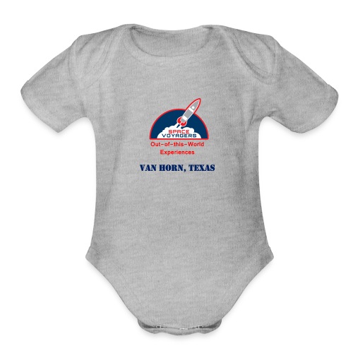 Space Voyagers - Van Horn, Texas - Organic Short Sleeve Baby Bodysuit