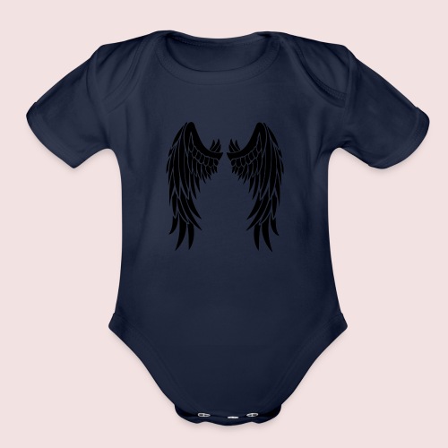 Angel wings - Organic Short Sleeve Baby Bodysuit