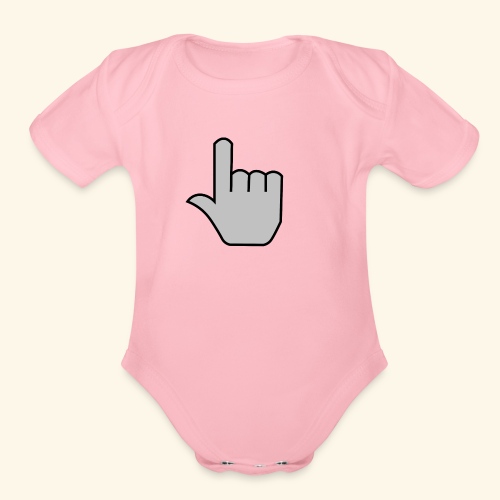 click - Organic Short Sleeve Baby Bodysuit