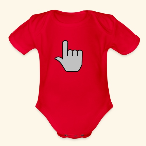 click - Organic Short Sleeve Baby Bodysuit