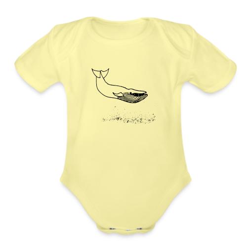 Belly flop! - Organic Short Sleeve Baby Bodysuit