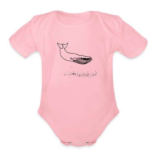 Belly flop! - Organic Short Sleeve Baby Bodysuit