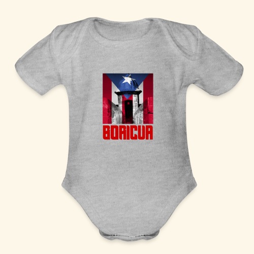 boricuabyhc - Organic Short Sleeve Baby Bodysuit