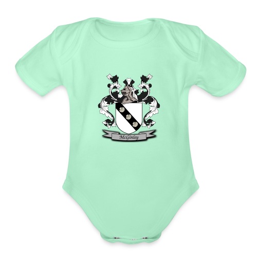 McGinley Family Crest - Organic Short Sleeve Baby Bodysuit