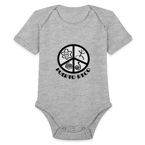 Peace Puerto Rico - Organic Short Sleeve Baby Bodysuit