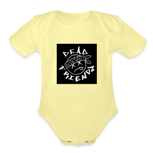D.E.A.D FRIENDZ Records - Organic Short Sleeve Baby Bodysuit