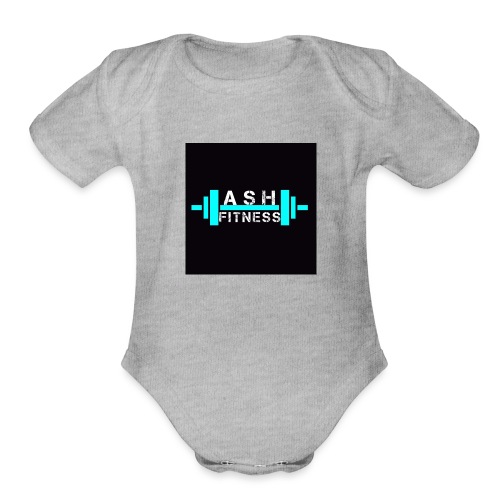 ASH FITNESS ACCESSORIES - Organic Short Sleeve Baby Bodysuit