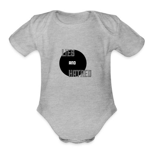 Lies and Hatred v2 - Organic Short Sleeve Baby Bodysuit