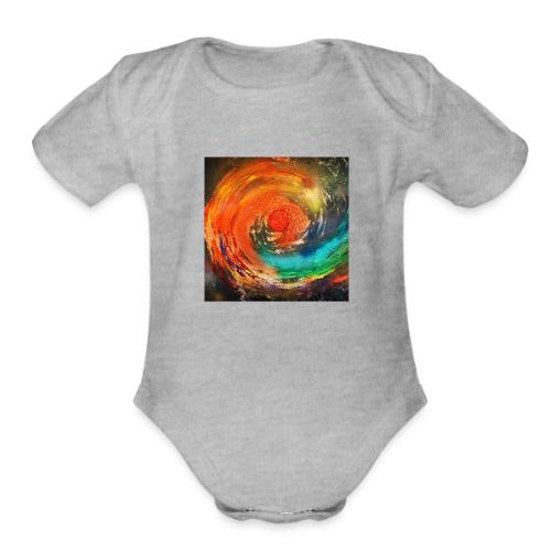 Space - Organic Short Sleeve Baby Bodysuit