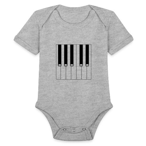 Piano - Organic Short Sleeve Baby Bodysuit