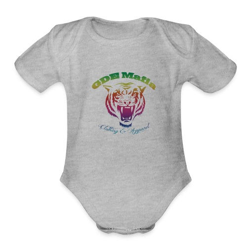 Bengal Tiger RAINBOW - GDE Mafia Clothing & Appare - Organic Short Sleeve Baby Bodysuit