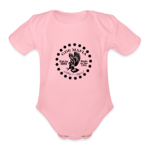 Eagle with stars - GDE Mafia - Organic Short Sleeve Baby Bodysuit