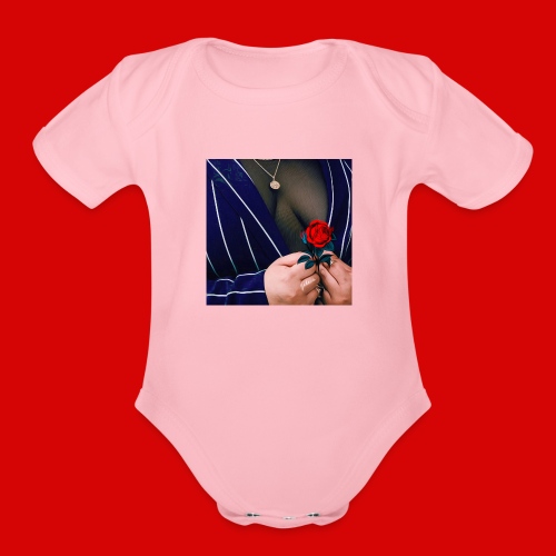 The Rose - Organic Short Sleeve Baby Bodysuit