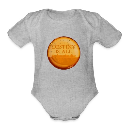 Destiny Is All Amber - Organic Short Sleeve Baby Bodysuit