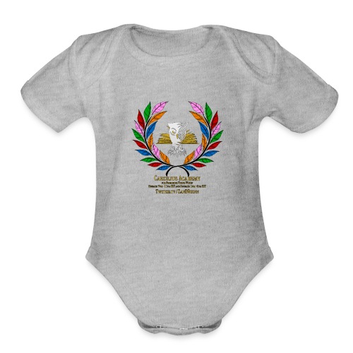 Caecilius Academy Logo - Organic Short Sleeve Baby Bodysuit