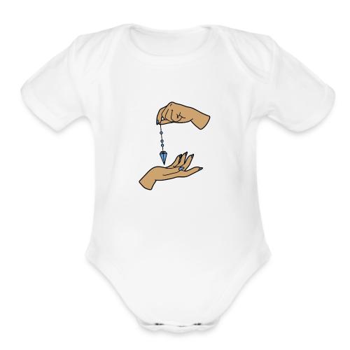 pendulum Crystal - Organic Short Sleeve Baby Bodysuit
