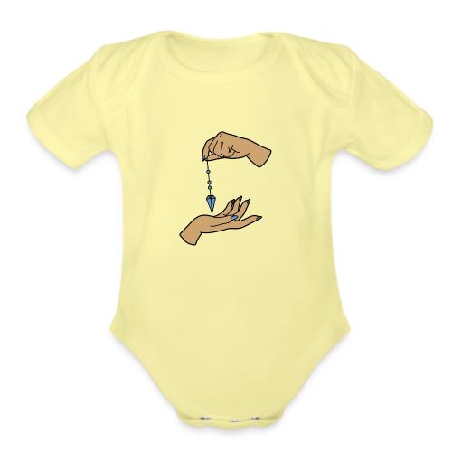 pendulum Crystal - Organic Short Sleeve Baby Bodysuit