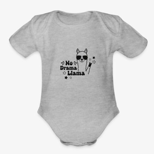 No Drama Llama - Organic Short Sleeve Baby Bodysuit