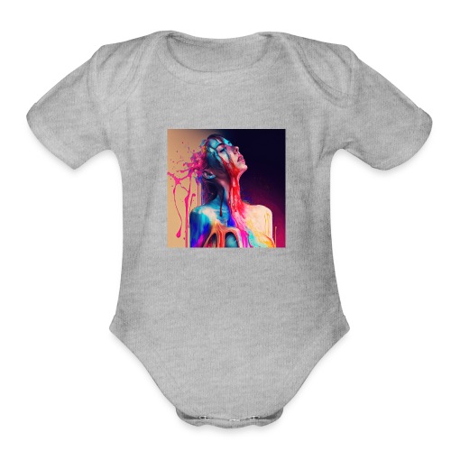 Taking in a Moment - Emotionally Fluid Collection - Organic Short Sleeve Baby Bodysuit