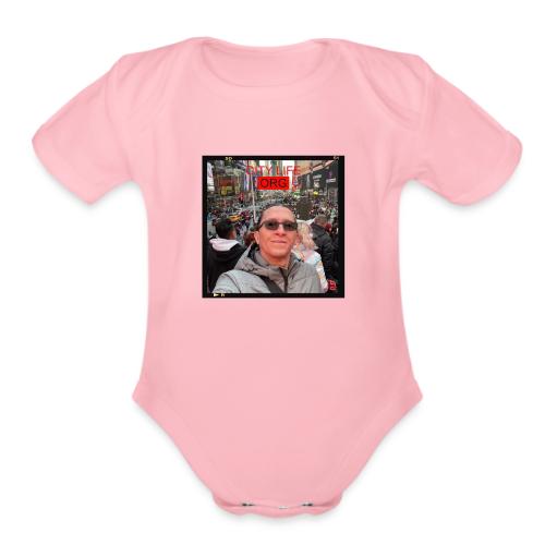 City Life Org Manhattan ft Jean - Organic Short Sleeve Baby Bodysuit