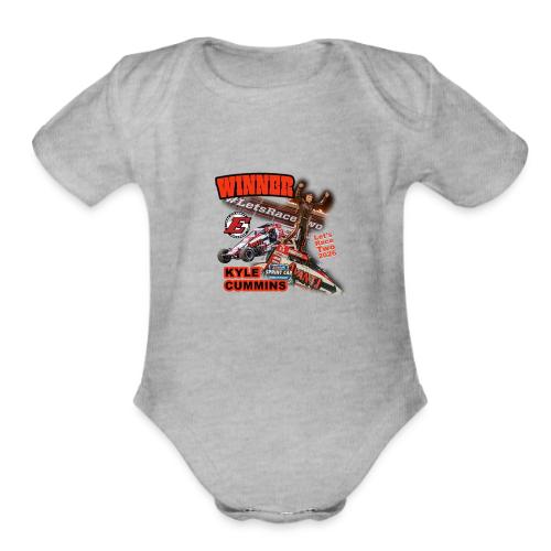 Kyle Cummins #LetsRaceTwo Winner - Organic Short Sleeve Baby Bodysuit