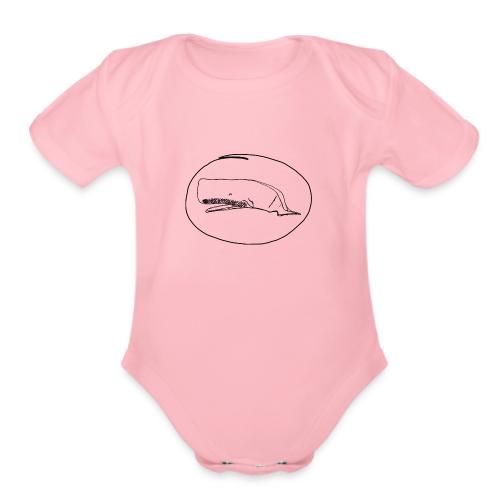 Whale? - Organic Short Sleeve Baby Bodysuit