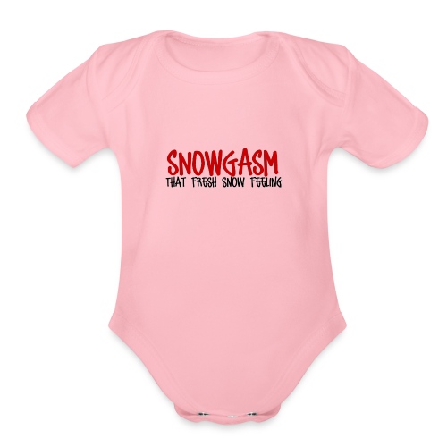 Snowgasm - Organic Short Sleeve Baby Bodysuit