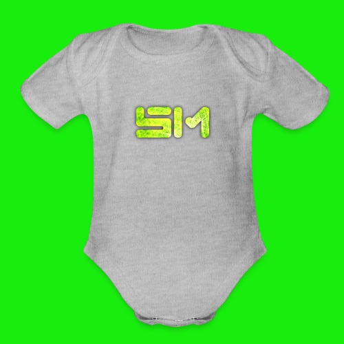 SloMotion Design 3 - Organic Short Sleeve Baby Bodysuit