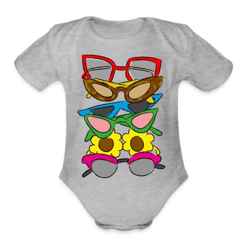 meap sunnies - Organic Short Sleeve Baby Bodysuit