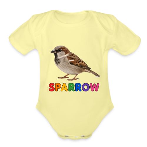 Sparrow - Organic Short Sleeve Baby Bodysuit