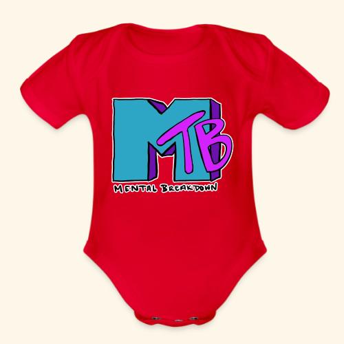 Mental Breakdown in the 90's - Organic Short Sleeve Baby Bodysuit