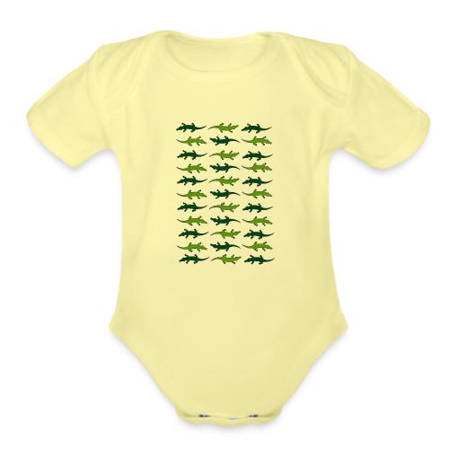 Crocs and gators - Organic Short Sleeve Baby Bodysuit