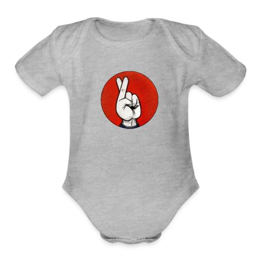 The Fakist Logo - Organic Short Sleeve Baby Bodysuit