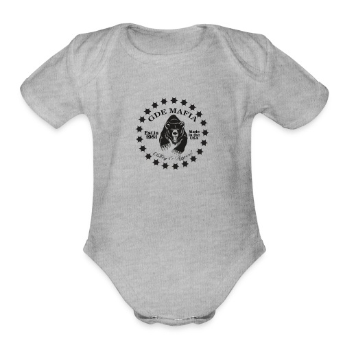 Bear with stars - American Lion Association - Organic Short Sleeve Baby Bodysuit