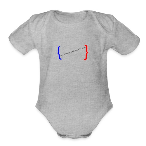I can teach my brain to see in stereo - Organic Short Sleeve Baby Bodysuit