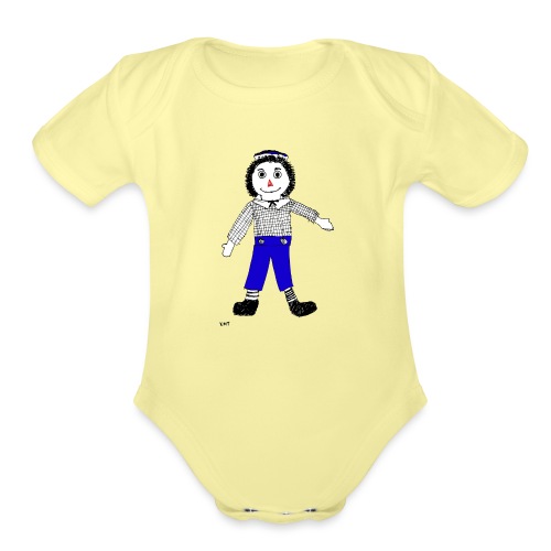 Raggedy Andy - Organic Short Sleeve Baby Bodysuit
