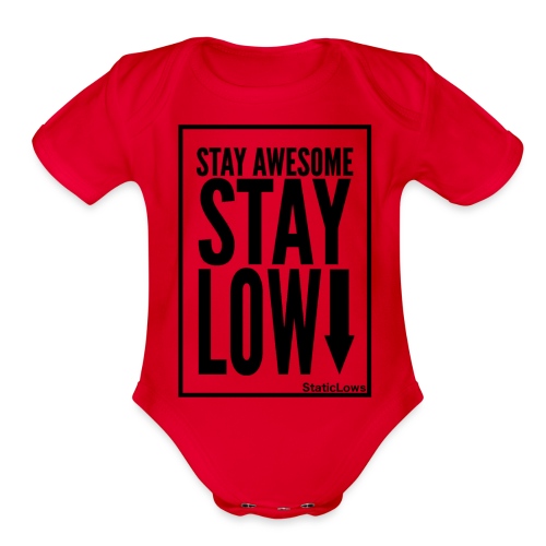 Stay Awesome - Organic Short Sleeve Baby Bodysuit