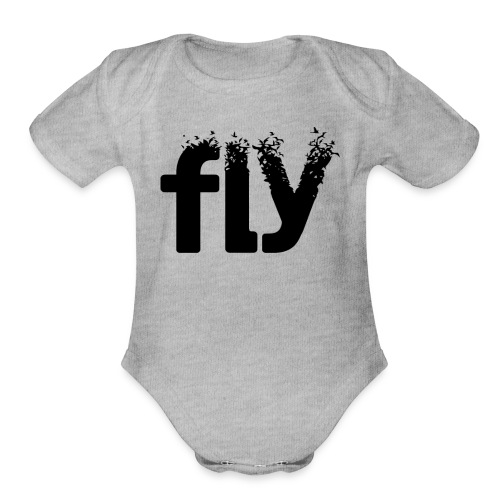Fly - Organic Short Sleeve Baby Bodysuit