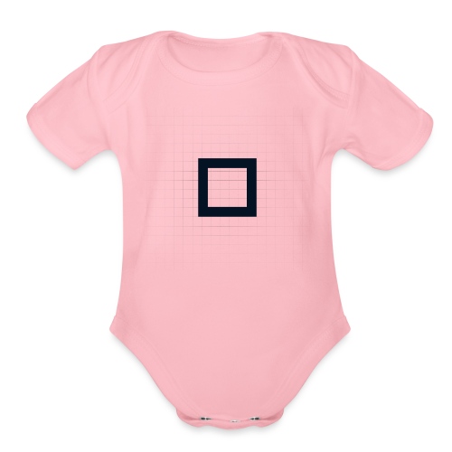 Theorem Halmos Button Black - Organic Short Sleeve Baby Bodysuit