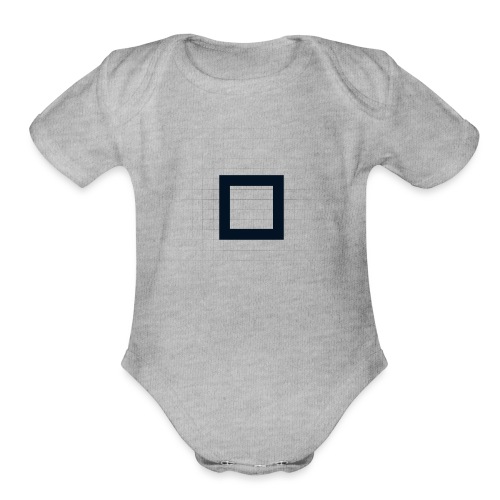 Theorem Halmos Button Black - Organic Short Sleeve Baby Bodysuit