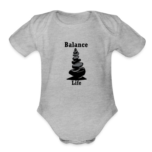 Balance Life - Organic Short Sleeve Baby Bodysuit