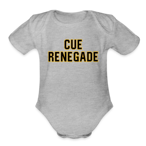 Cue Renegade (On Light) - Organic Short Sleeve Baby Bodysuit