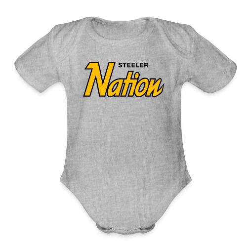 SteelerNation.com - Script - Organic Short Sleeve Baby Bodysuit