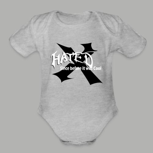 Hated Front - Organic Short Sleeve Baby Bodysuit