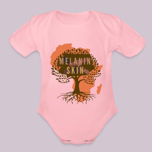 Melanin Skin - Organic Short Sleeve Baby Bodysuit