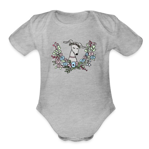 Spring princess - Organic Short Sleeve Baby Bodysuit