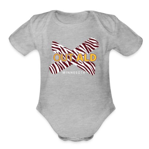Rare Disease Month - X out ALD - Organic Short Sleeve Baby Bodysuit