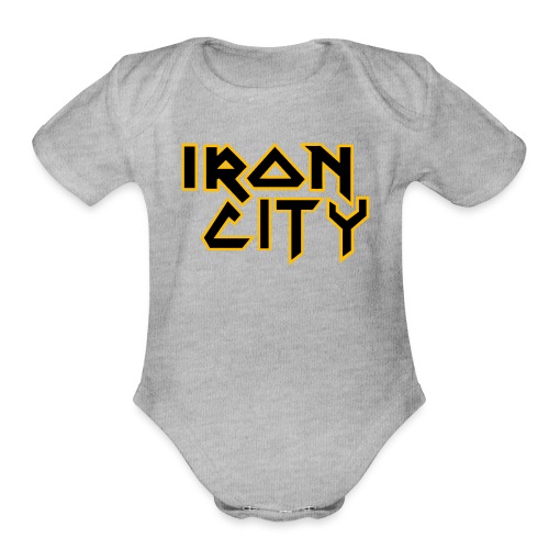 Iron City - Organic Short Sleeve Baby Bodysuit