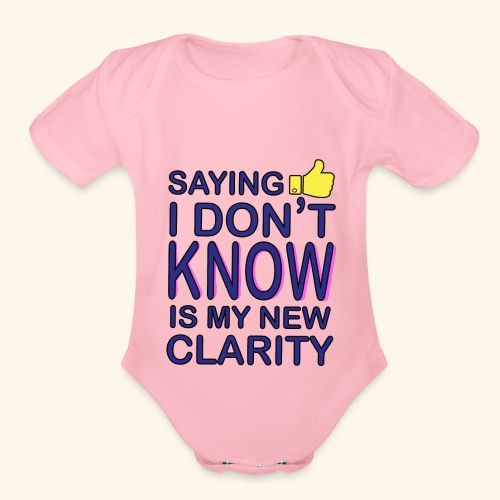 new clarity - Organic Short Sleeve Baby Bodysuit